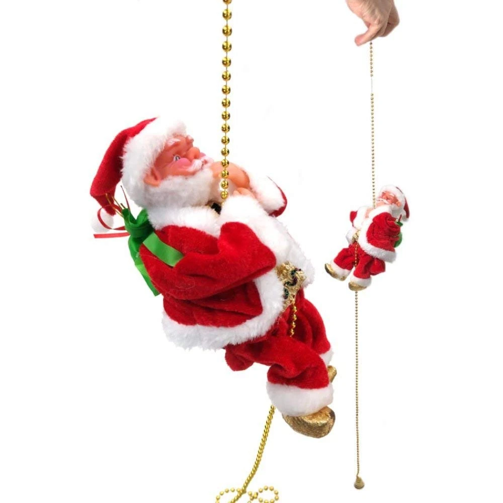 (🎉 Early Christmas Promotion - 50% OFF 🎄) Musical Santa Claus with Climbing Rope