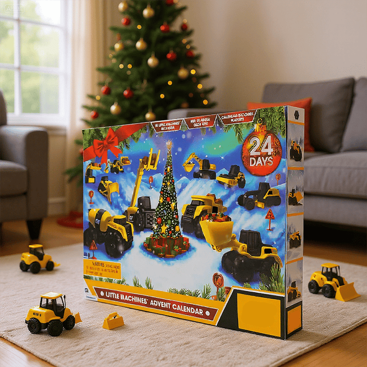 24-Day Advent Calendar with Christmas Construction Truck!
