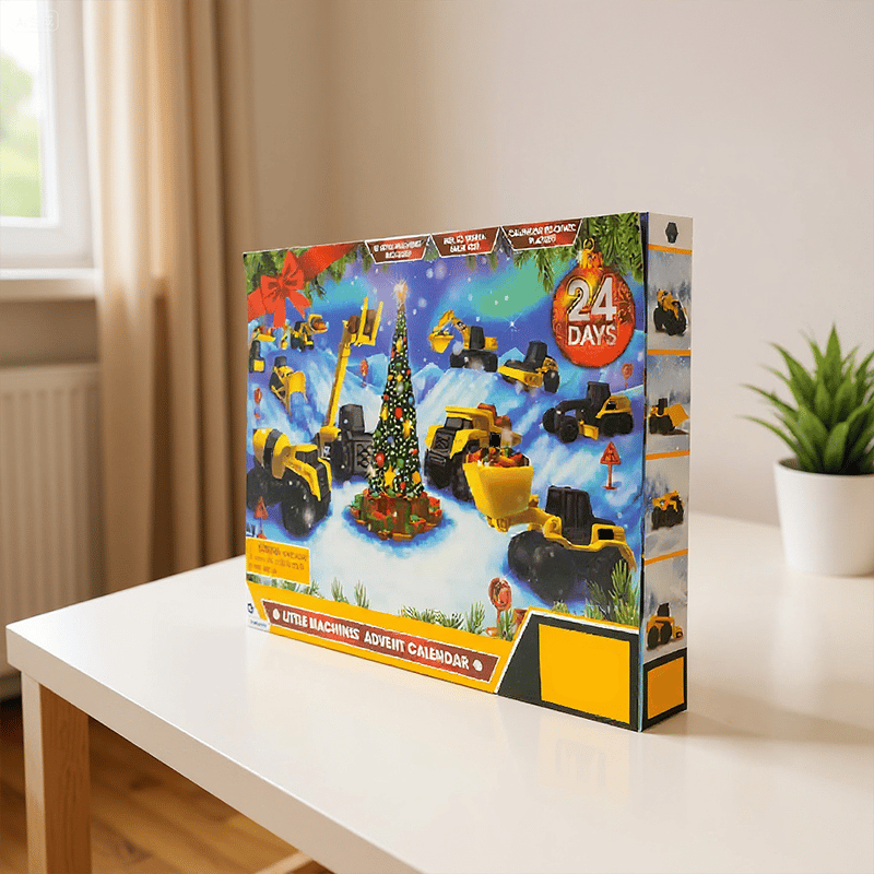 24-Day Advent Calendar with Christmas Construction Truck!
