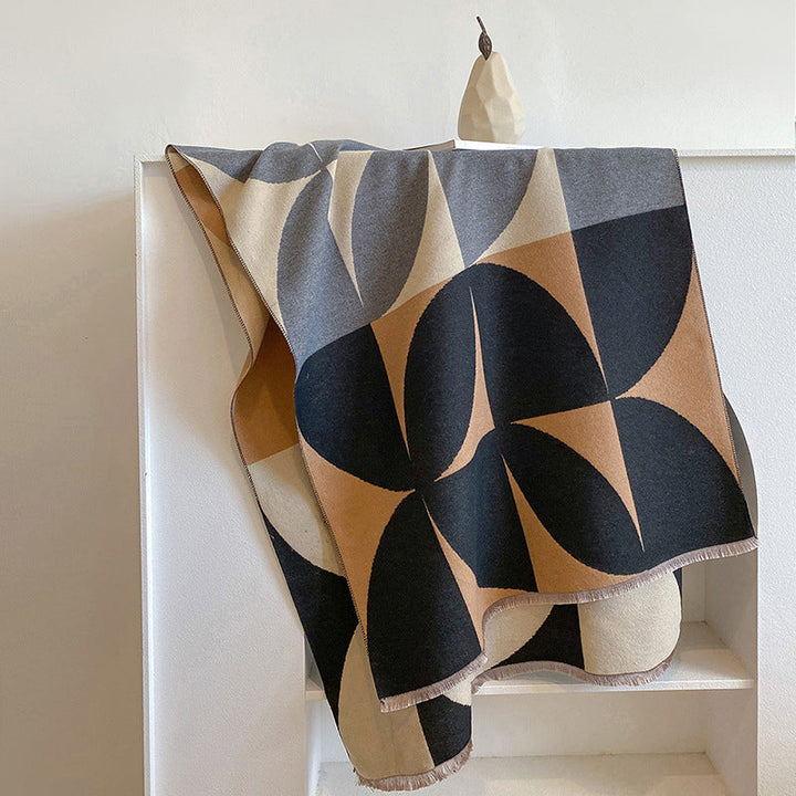 Ravethis™ | Warmer Schal mit geometrischen Mustern