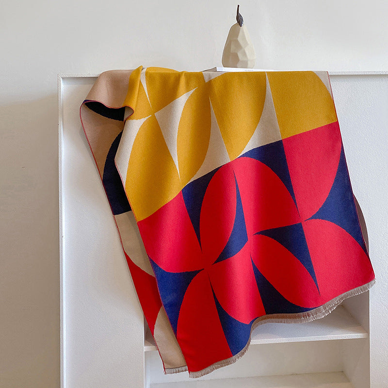 Ravethis™ | Warmer Schal mit geometrischen Mustern