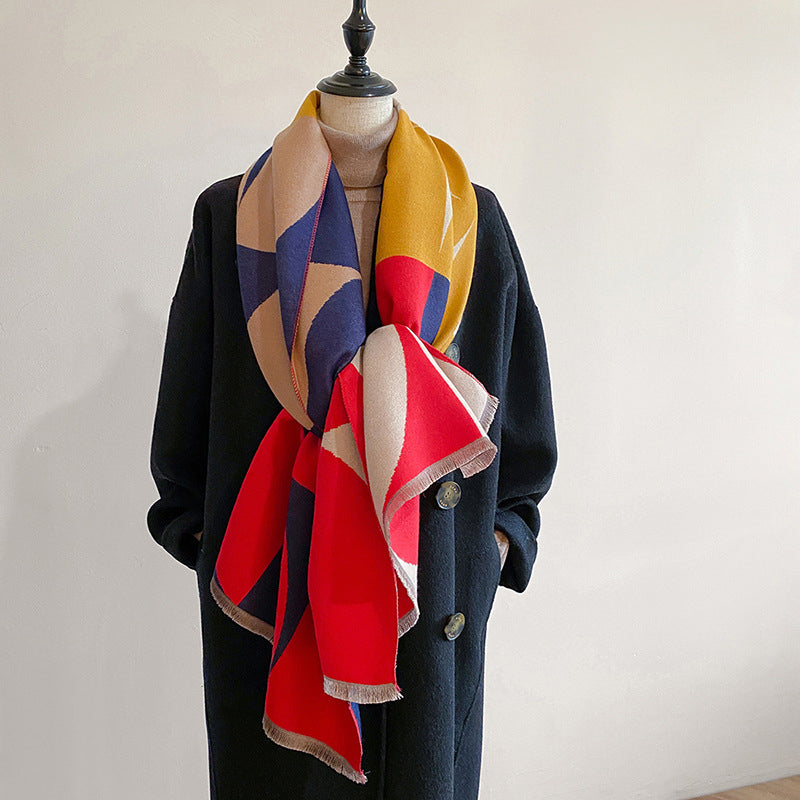 Ravethis™ | Warmer Schal mit geometrischen Mustern