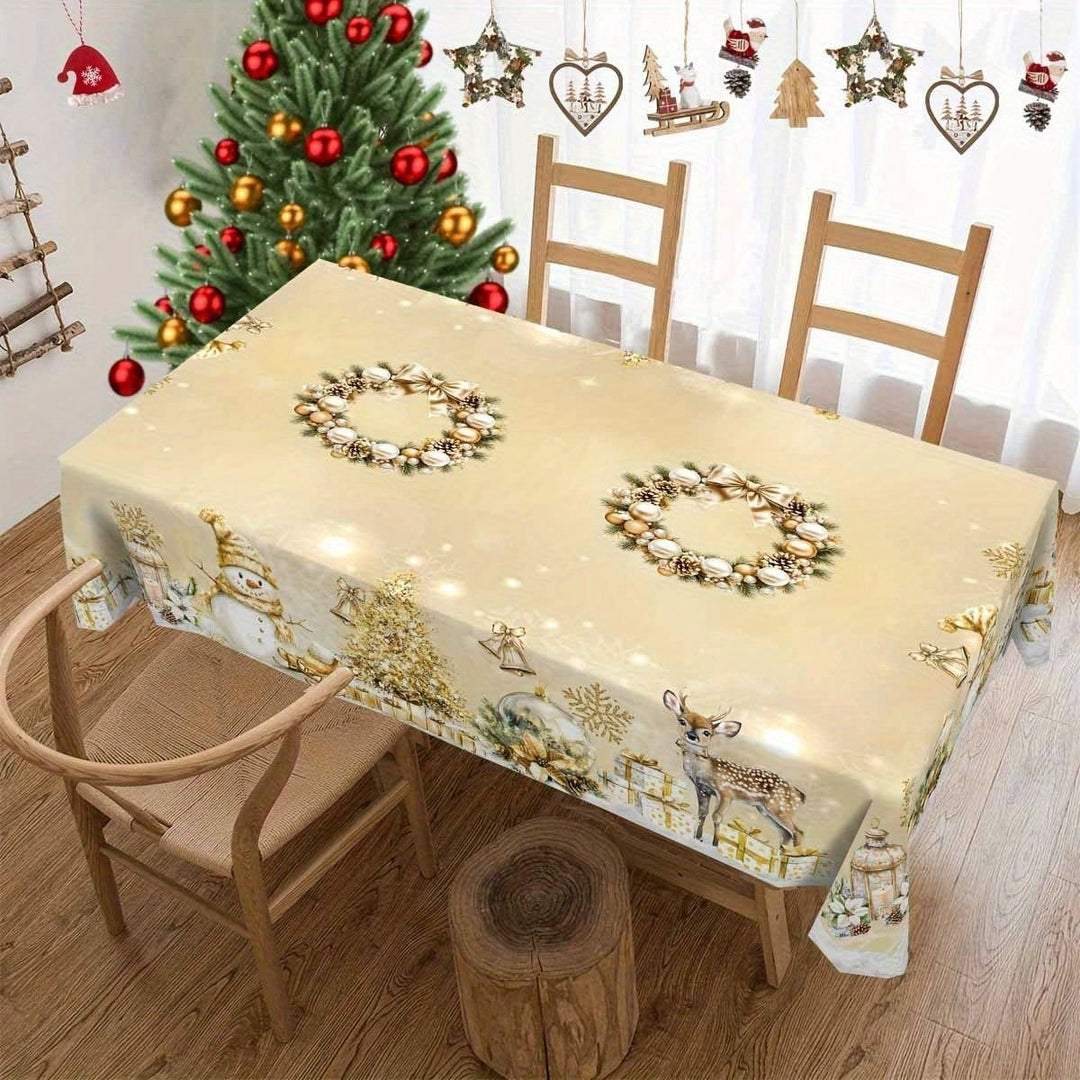 Festive Christmas Tablecloth