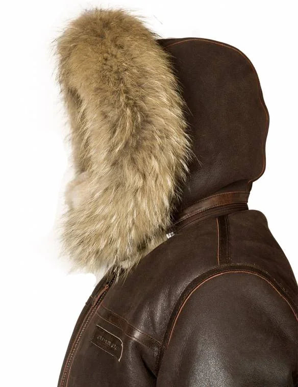 Solveta™ | Warme und elegante Lederjacke