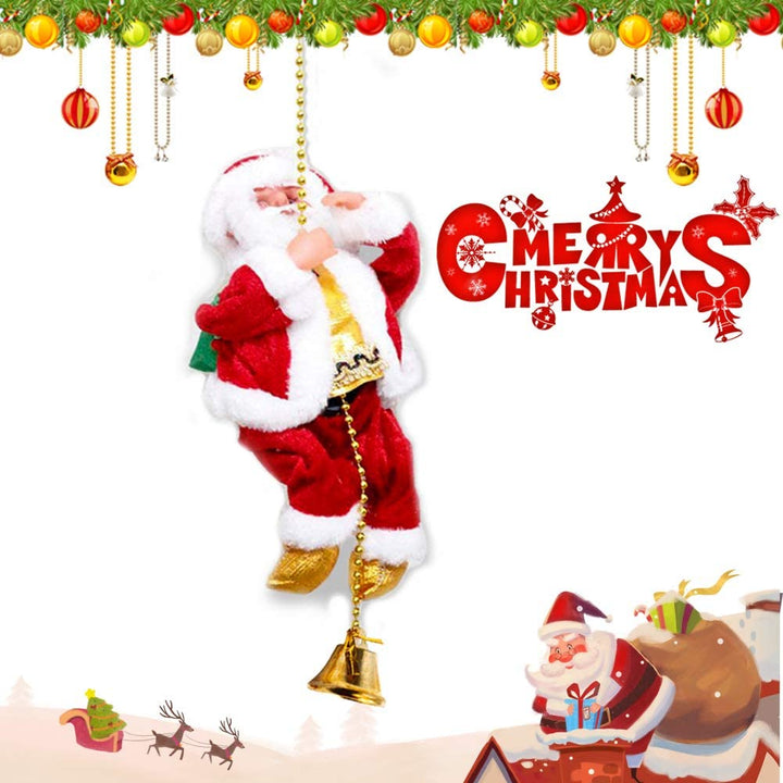 (🎉 Early Christmas Promotion - 50% OFF 🎄) Musical Santa Claus with Climbing Rope