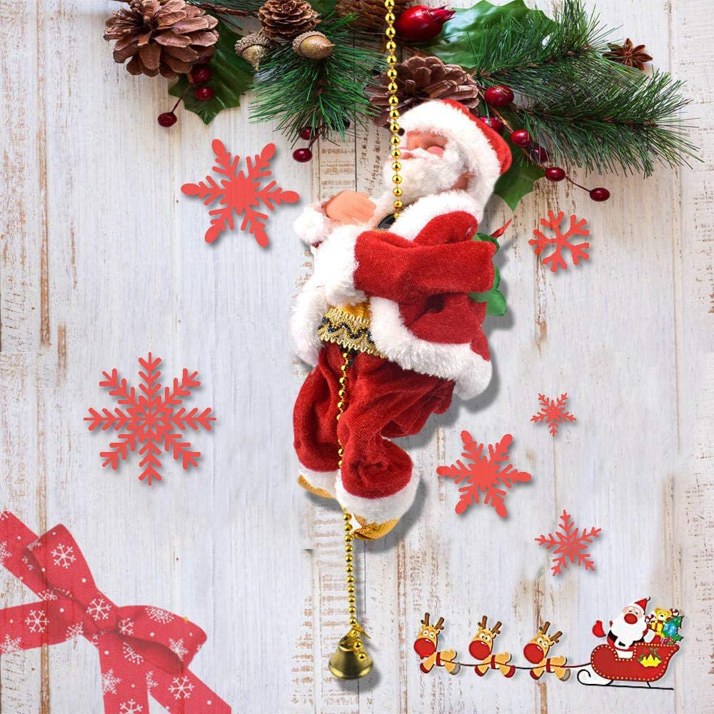 (🎉 Early Christmas Promotion - 50% OFF 🎄) Musical Santa Claus with Climbing Rope