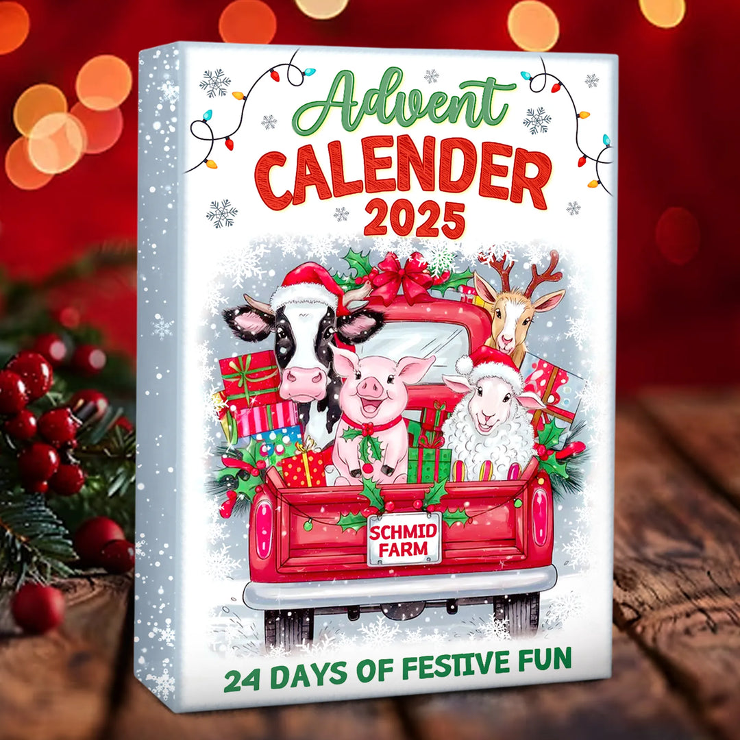Personalized Fun Farm Advent Calendar
