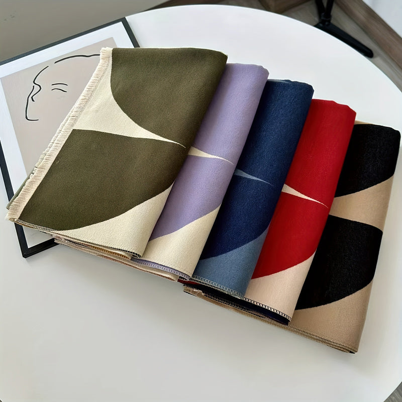 Ravethis™ | Warmer Schal mit geometrischen Mustern