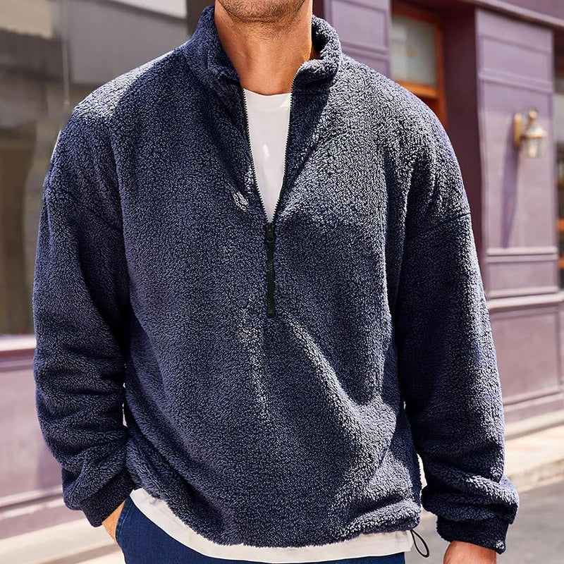 Alden™ | Pullover in Fleece con Zip a Quarto per Uomo