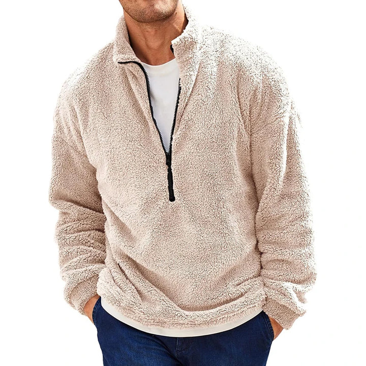 Alden™ | Pullover in Fleece con Zip a Quarto per Uomo