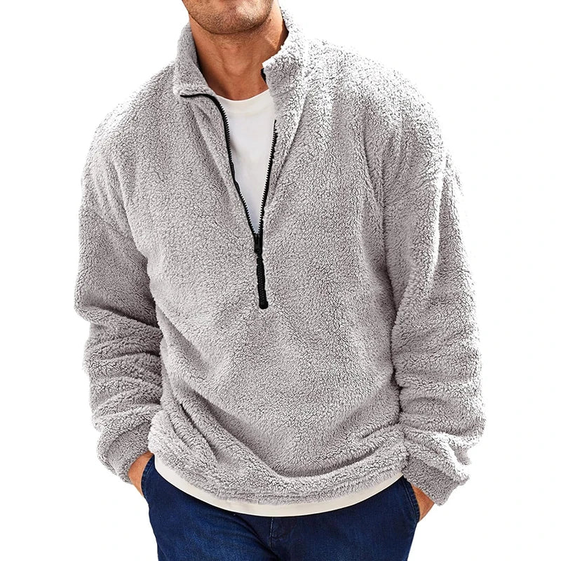 Alden™ | Pullover in Fleece con Zip a Quarto per Uomo