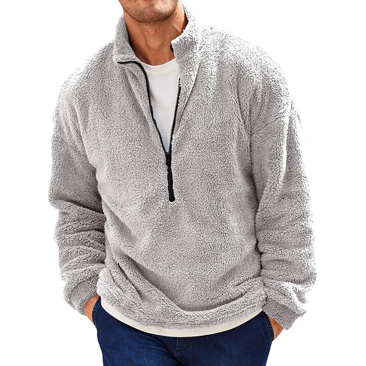 Alden™ | Pullover in Fleece con Zip a Quarto per Uomo