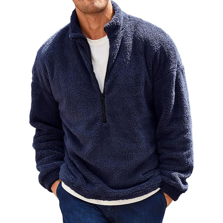 Alden™ | Pullover in Fleece con Zip a Quarto per Uomo