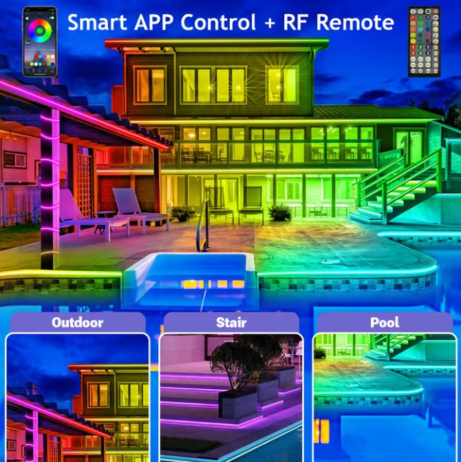 ⏰ Last day of sales! 🌈 Smart and multicolor outdoor LED lighting