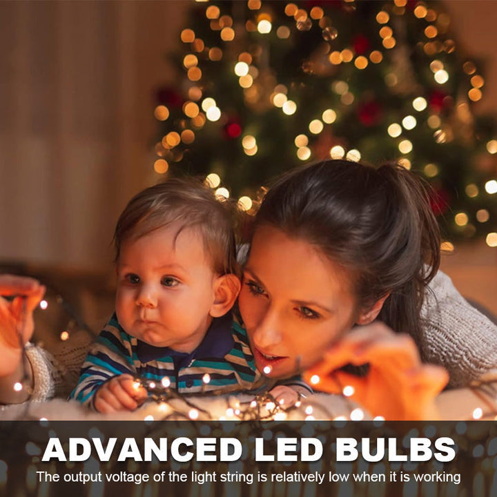 🎄 LED Ring Lights with Five-Point Star for Christmas Tree