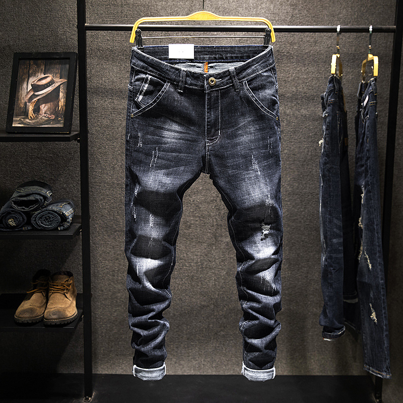 Lyvos™ | Jeans Slim Fit Vintage mit modernem Touch