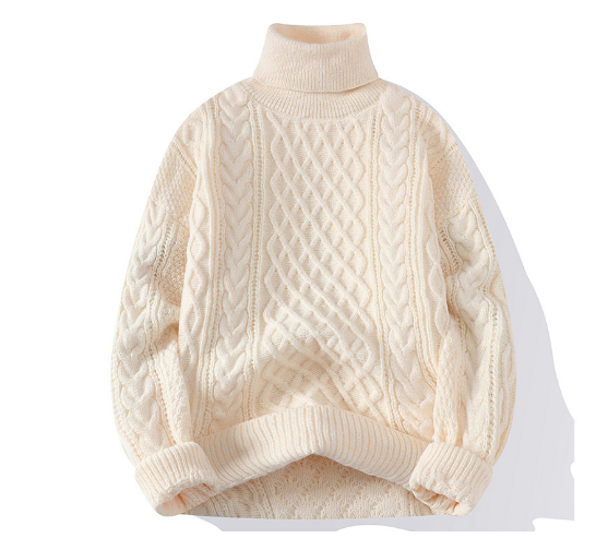 Zova™ | Vintage-Rollkragenpullover mit Zopfmuster