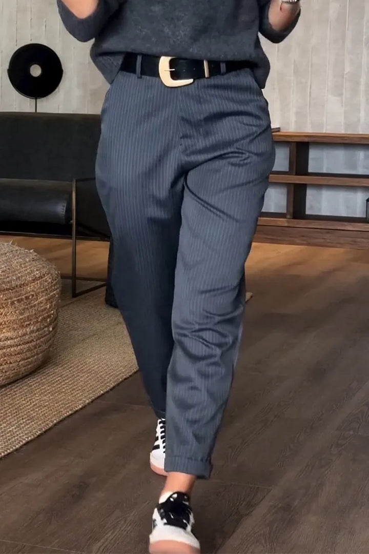 Tensora™ | Elegante Streifenanzughose