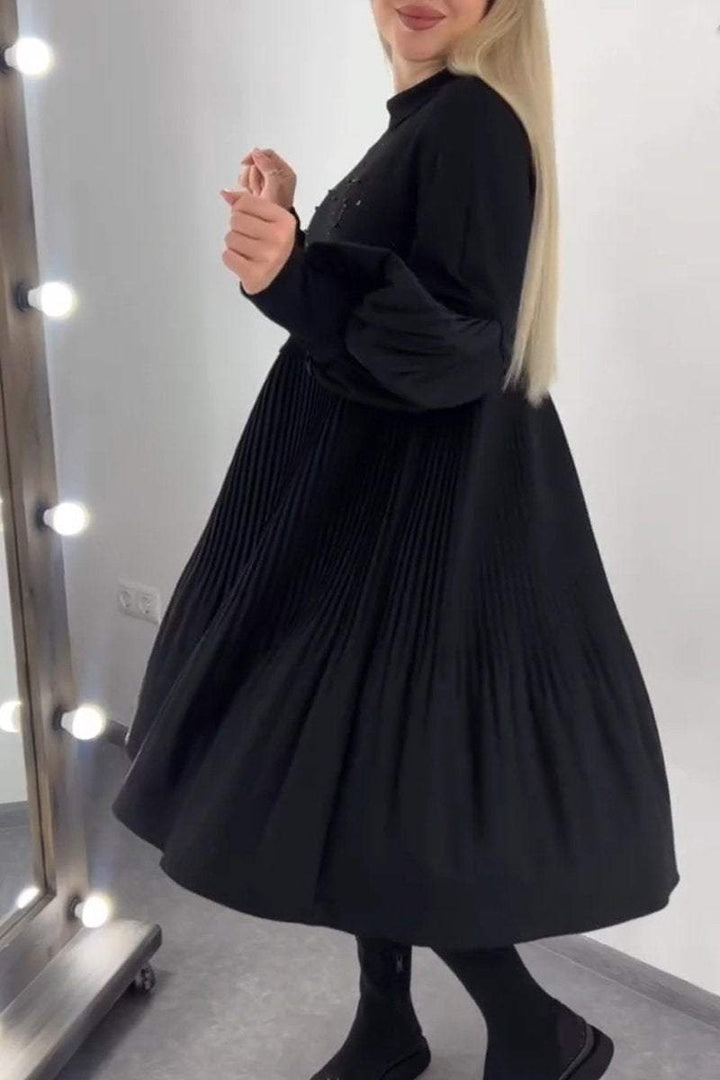 Thyra™ | Bauchbedeckendes Plisseekleid