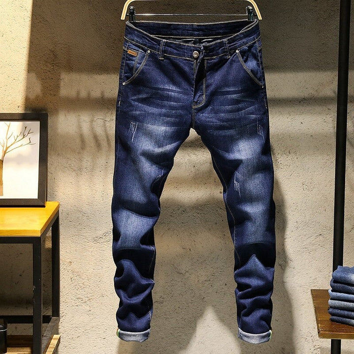 Lyvos™ | Jeans Slim Fit Vintage mit modernem Touch